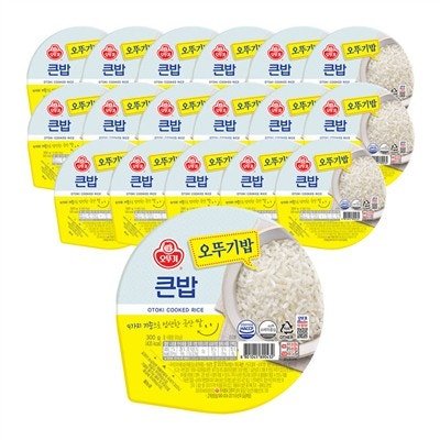 [슈퍼적립] 오뚜기 맛있는 오뚜기밥 큰밥 300g, 18개