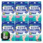 휴족시간 지압자극 쿨링시트 4매입 x 6개