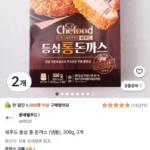 쉐푸드 등심 통 돈까스 (냉동), 300g, 2개