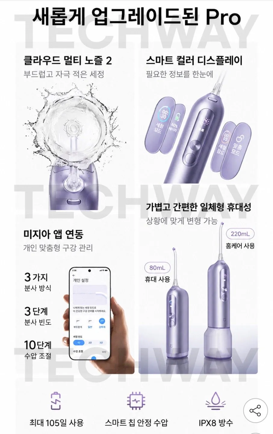 샤오미 미지아 스마트 구강세정기 프로