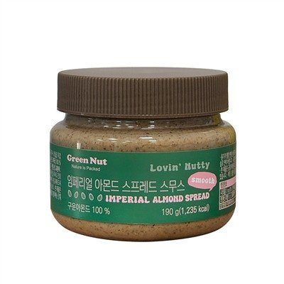 그린너트 임페리얼 아몬드 스프레드 스무스, 190g, 1개