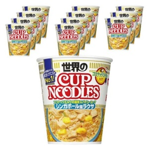 일본 NISSIN 세계의컵누들 싱가폴풍 락사 80gx 12개