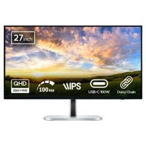 HP QHD 시리즈 5 Pro IPS 100Hz 데이지체인 피벗 틸트 스위블 모니터 (68.6cm x HP...