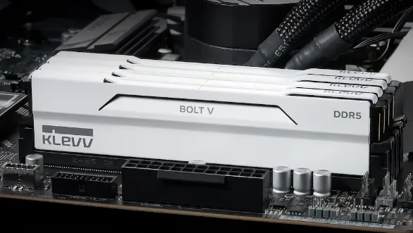 한정수량_클레브 6400 CL32 BOLT V 화이트 AMD 패키지 32GB(16gx2)