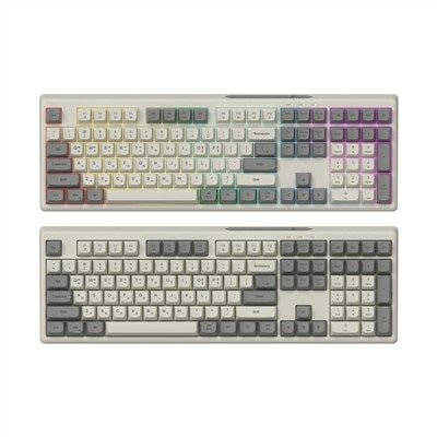 긱스타 GK01 키보드 USB-C 사무용 게임용 레트로 베이지, 멤브레인 레트로 베이지