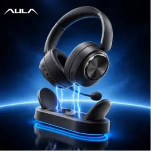 AULA 독거미 G7 Pro V2 게이밍 무선 헤드셋 충전독포함