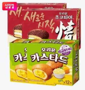 오리온 초코파이 2박스 + 카스타드 2박스