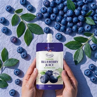 바이퀸 데일리 블루베리주스 100퍼센트, 100ml, 30포, 1박스