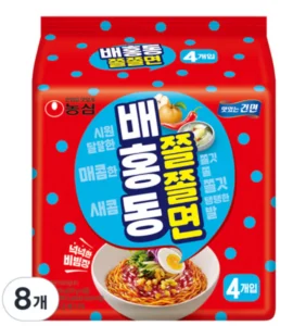 배홍동 쫄쫄면 129g, 8개