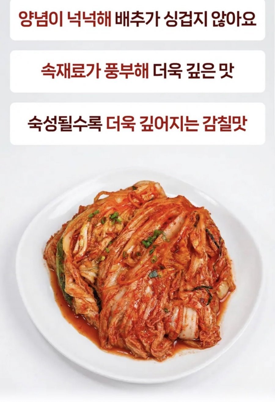 국내산 전라도식 배추김치 10kg
