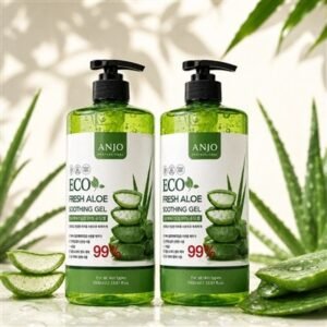 앙쥬 에코 프레쉬 알로에 수딩젤, 펌프형, 1000ml, 2개