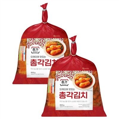 종가 총각김치, 850g, 2개
