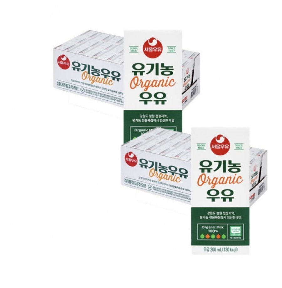 서울우유 유기농 멸균우유 200ml 48팩