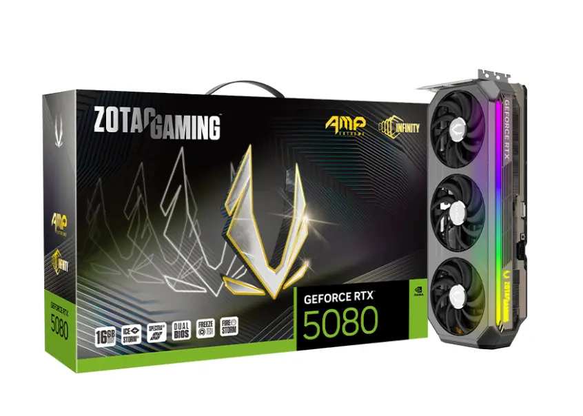 ZOTAC RTX 5080 AMP EXTREME INFINITY D7 16GB