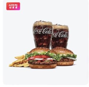 버거킹 와퍼주니어+비프불고기버거+콜라R+콜라R+프렌치프라이R