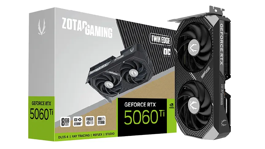ZOTAC GAMING 지포스 RTX 5060 Ti Twin Edge OC D7 8GB
