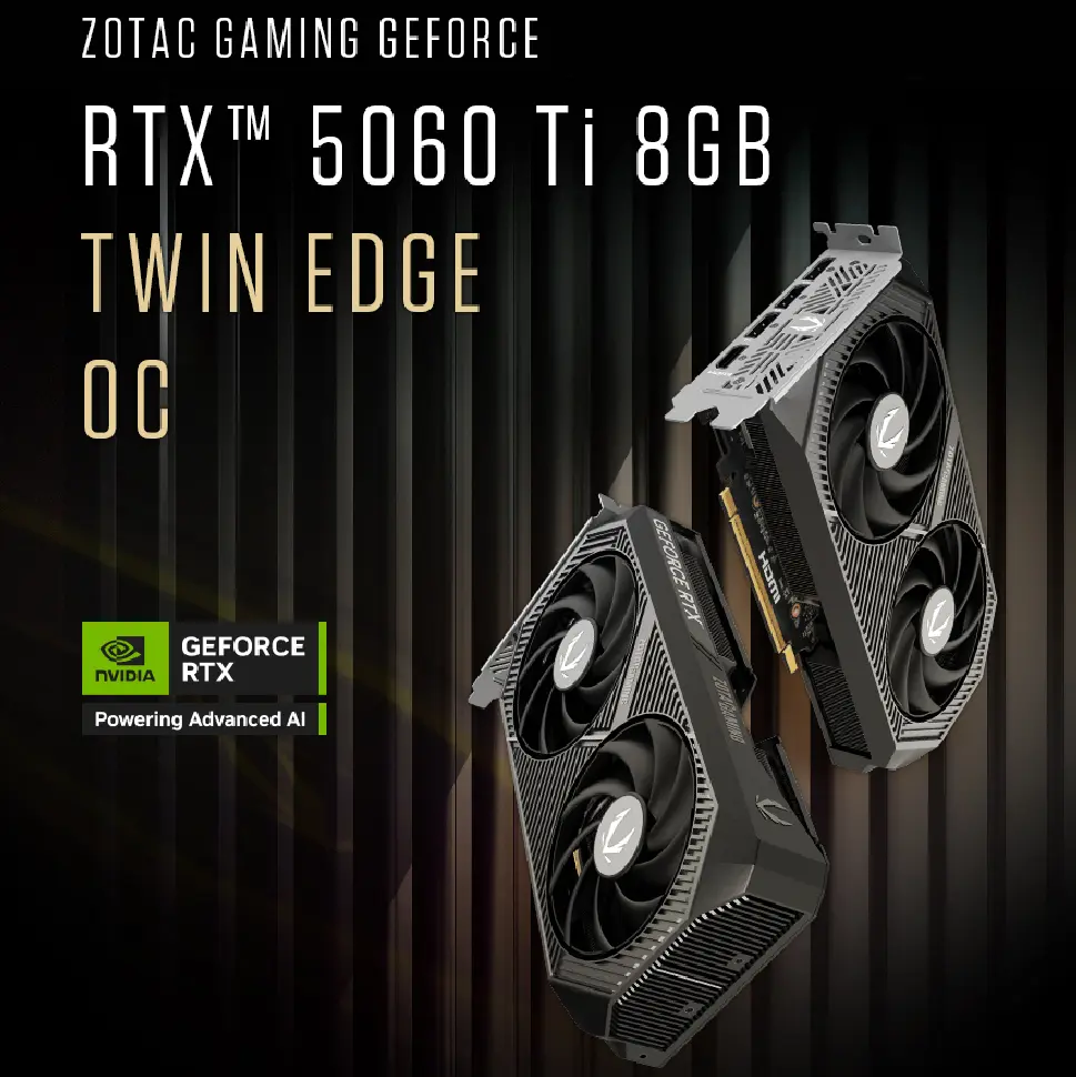 ZOTAC GAMING 지포스 RTX 5060 Ti Twin Edge OC D7 8GB