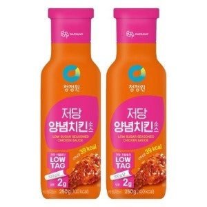 청정원 저당 양념치킨 소스, 250g (2개)
