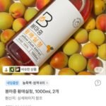 봄마중 황매실청 1000ml 2개