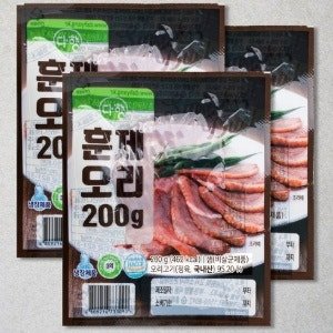 다향 훈제오리 (200g x 3개)