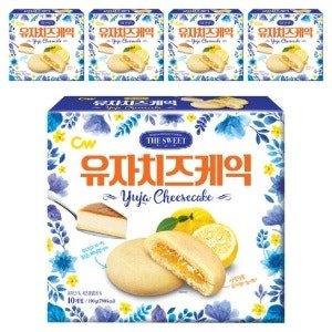 청우식품 유자치즈케익, 190g (5개)