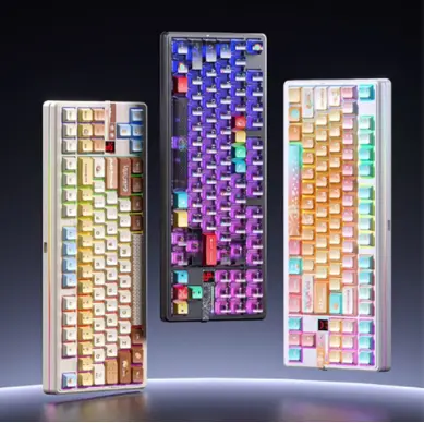 AULA 독거미 F87Pro V2 8K 기계식 게이밍 키보드 초신 유성축 12000mAh