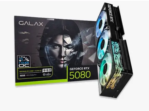 갤럭시 GALAX 지포스 RTX 5080 BLACK OC D7 16GB