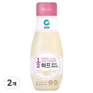 청정원 하프칼로리 마요네즈, 290g (290g x 2개)