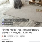 아담데코 사계절 논슬립 투톤 러그 XS(100*150)