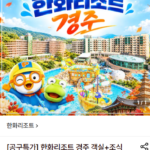 한화리조트 경주 올인클루시브 대인2+소인1