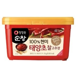청정원순창 현미 태양초 찰고추장, 3kg (1개)