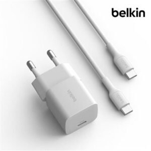 [7시Live] 벨킨 25W USB-C PD 3.1 PPS 초소형 고속 충전기 1M 케이블 포함 USB IF 인증...