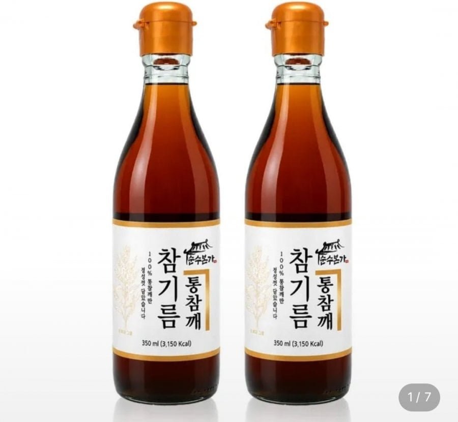 통참깨 참기름 350ml 2병