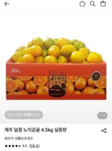 제주 달콤 노지감귤 로얄과 4.5kg