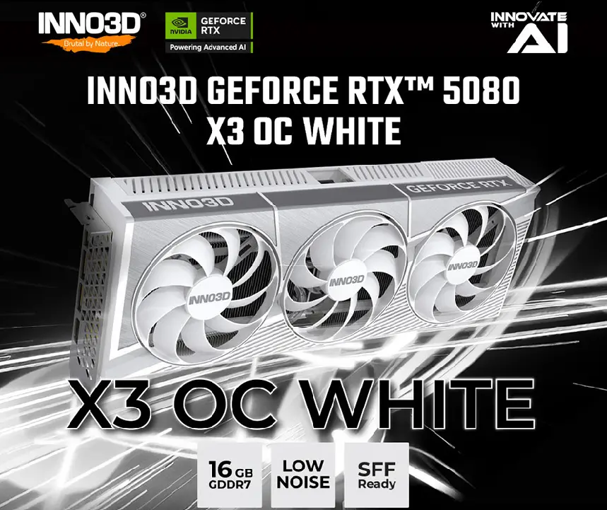 INNO3D RTX 5080 OC D7 16GB X3 White