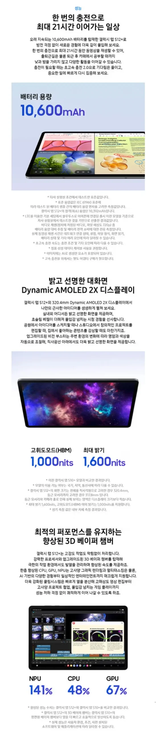 삼성 갤럭시탭 S12+ 5G 512G 실버