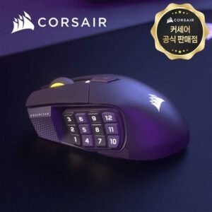 [국내정발] 커세어 시미터 엘리트 SE 무선 게이밍마우스 건메탈