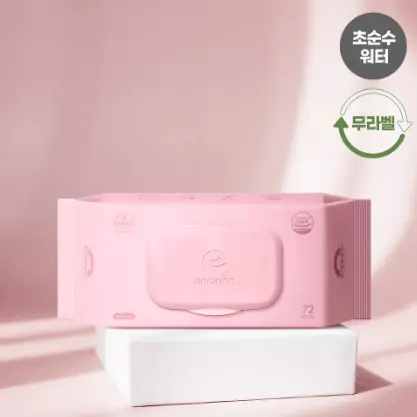 63평량 앙블랑 네오 핑크 아기물티슈 10팩