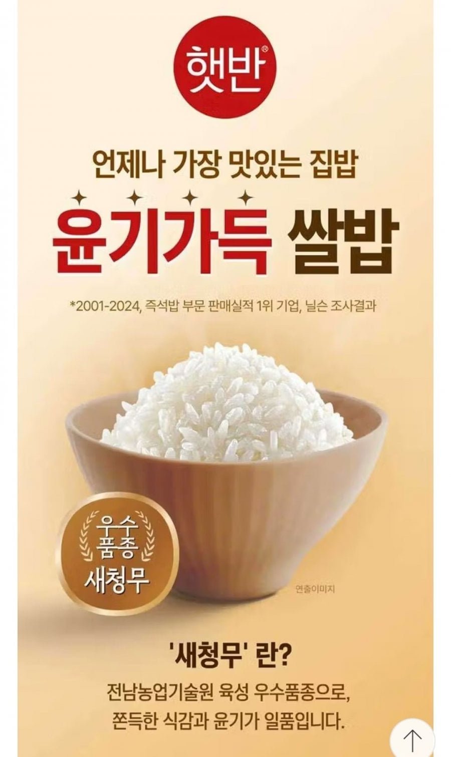 햇반 윤기가득 쌀밥 210g 48개