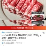 프레시누리 청정우 차돌박이 1.5kg개별포장+양지 300g