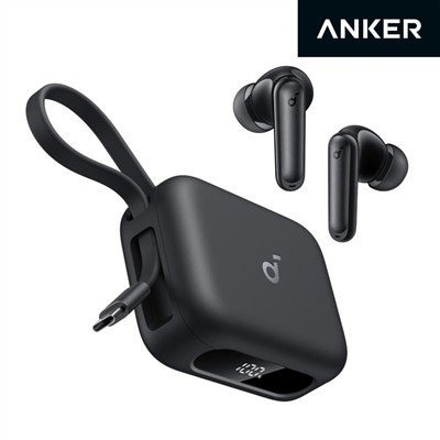 앤커 사운드코어 P41i 노이즈캔슬링 블루투스 이어폰 2 in 1 보조배터리 3000mAh 10W (C타입 케이블 일체형)...