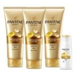 팬틴 케라틴 극손상케어 트리트먼트 220ml 3p + 샴푸 90ml 세트 (1개)