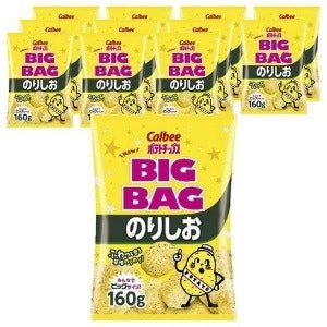 Calbee 빅백 노리시오 포테토칩스 160g 12봉지, 160g (160g x 12개)
