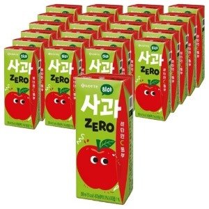 롯데칠성음료 히야 제로 사과 (200ml x 24개)