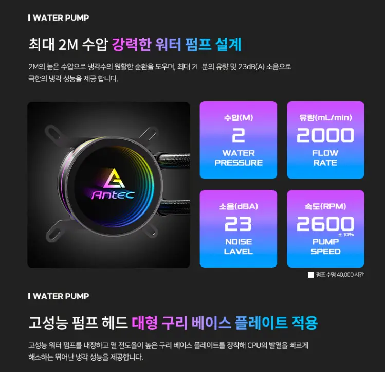 Antec Luna 360 ARGB BLACK 외 화이트 40주년 기념 할인