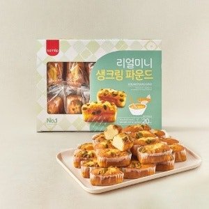 삼립 리얼 미니 생크림 파운드 (36g x 20개입 x 1개)
