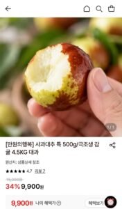 사과대추 특 500g 외 1종