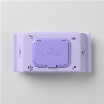 리벤스 라벤더 바이올렛 물티슈, 100매, 10팩