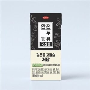한미 완전두유 국산콩 검은콩 고칼슘 저당, 190ml, 32팩