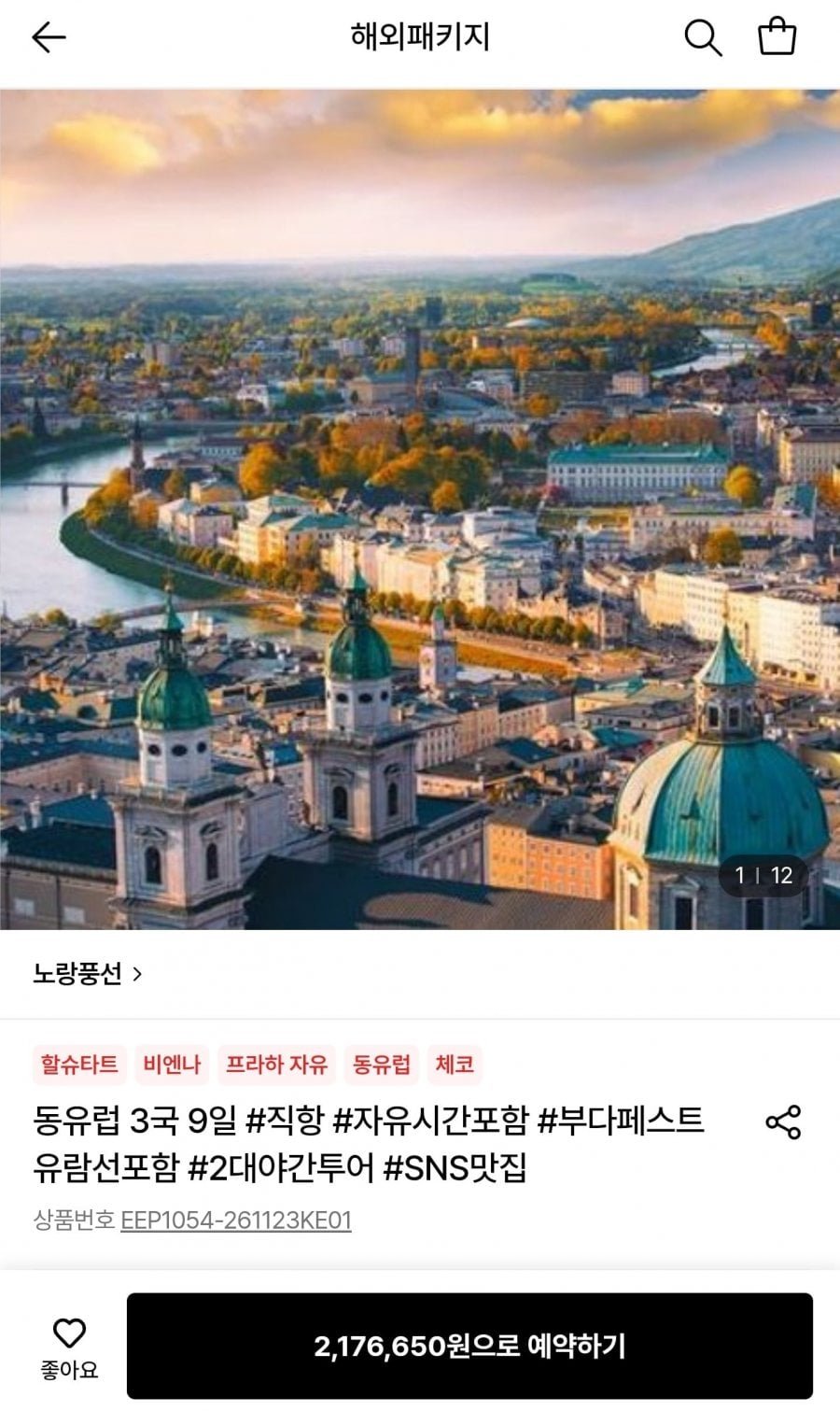 노랑풍선 동유럽 3국 9일